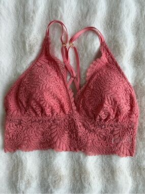 🆕 Aerie | Coral Lace Bralette - Size L.